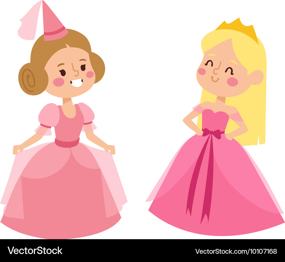 Princess set Royalty Free Vector Image - VectorStock