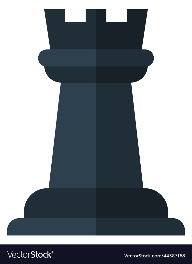 rook chess color icon vector illustration, Stock vector