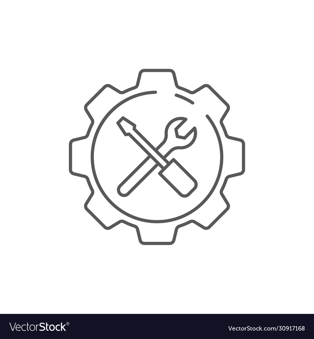 Service tools icon symbol maintenance