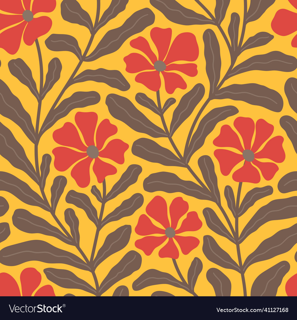 Yellow background with red colors Royalty Free Vector Image