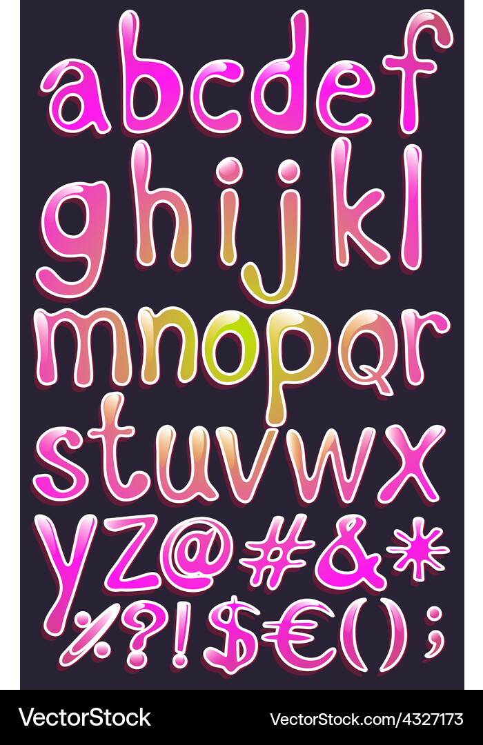 Alphabets Royalty Free Vector Image - VectorStock