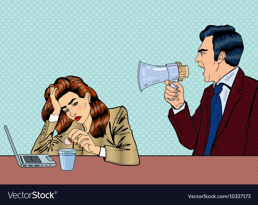 https://cdn4.vectorstock.com/i/1000x1000/71/73/angry-boss-screaming-in-megaphone-on-the-woman-vector-10327173.jpg