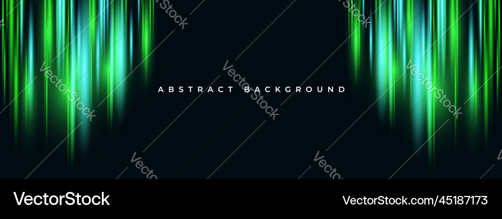 Black wide abstract background with glowing motion