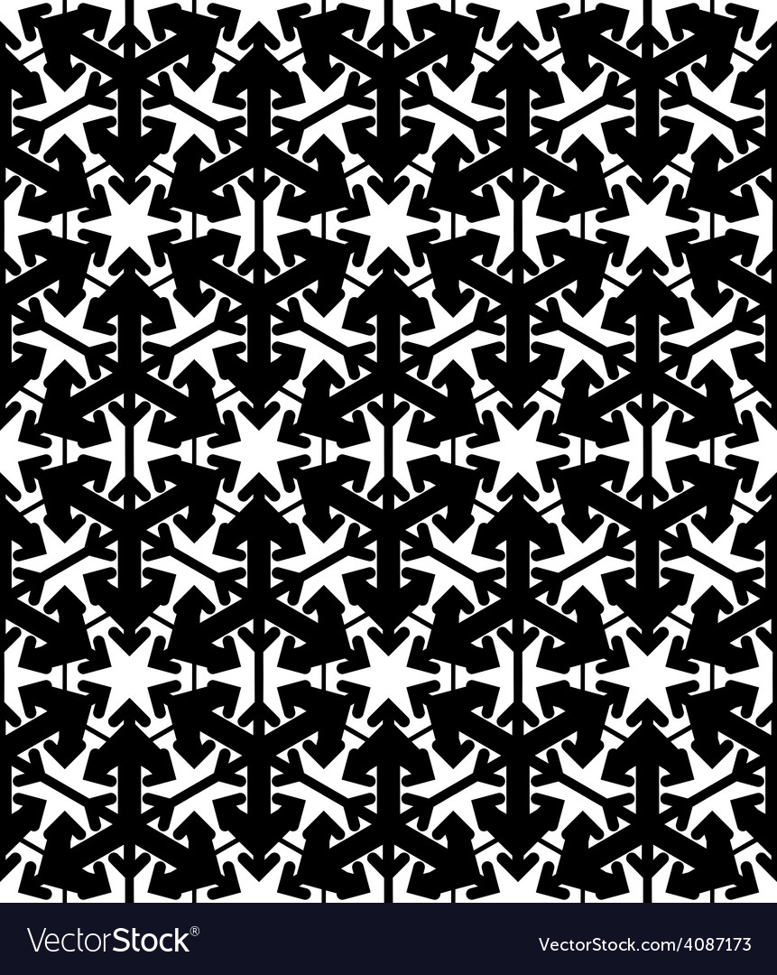 Contrast geometric seamless pattern with symmetric