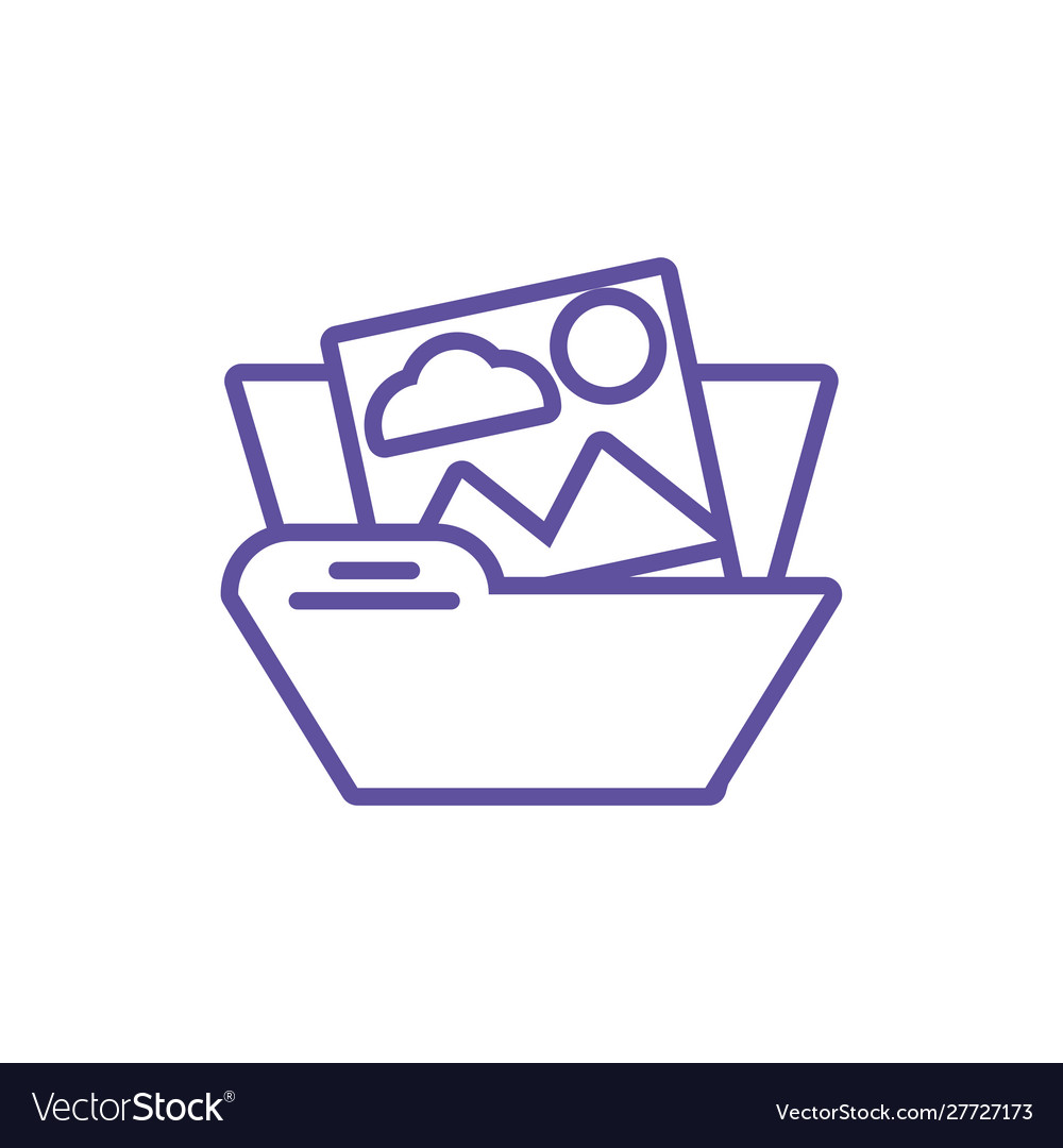 Folder with file sheet in white background