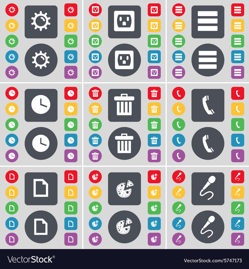 Gear socket apps clock trash can receiver file
