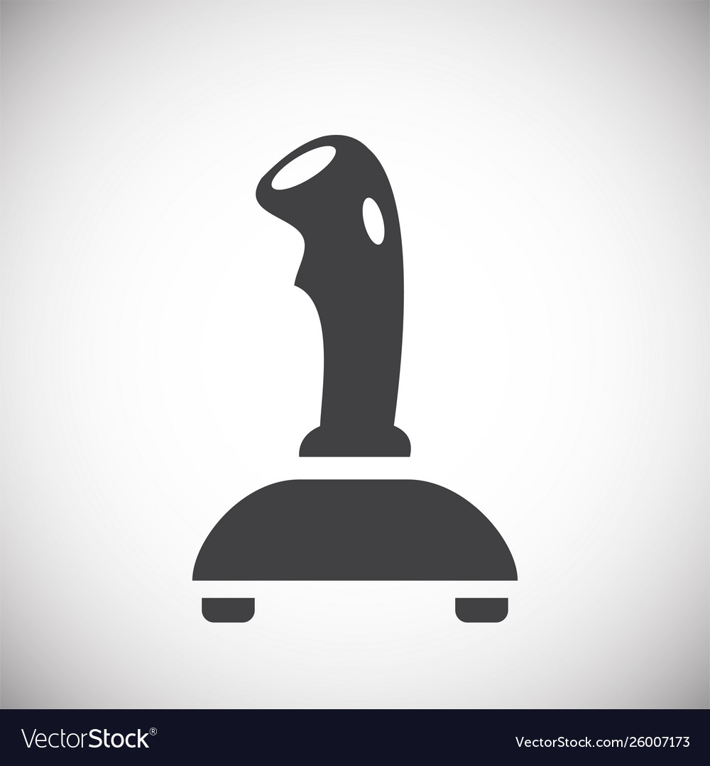 Joystick icon on background for graphic and web Vector Image Joystick icon on background for graphic and web