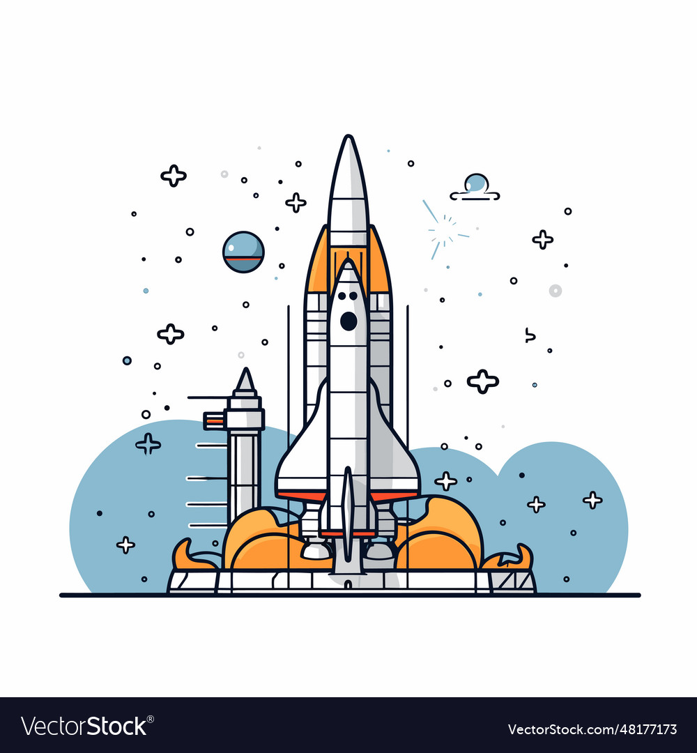 Kennedy Space Center Royalty Free Vector Image