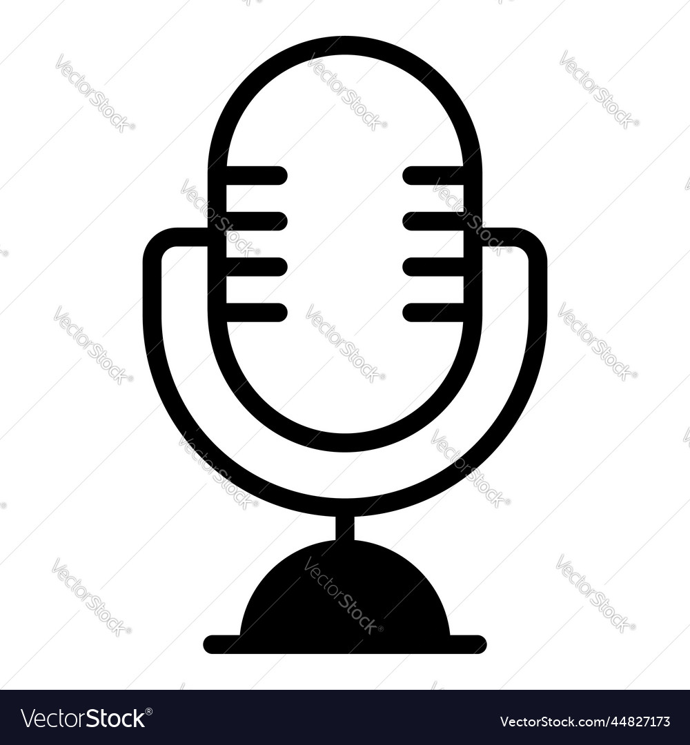 Microphone icon user interface as a simple sign