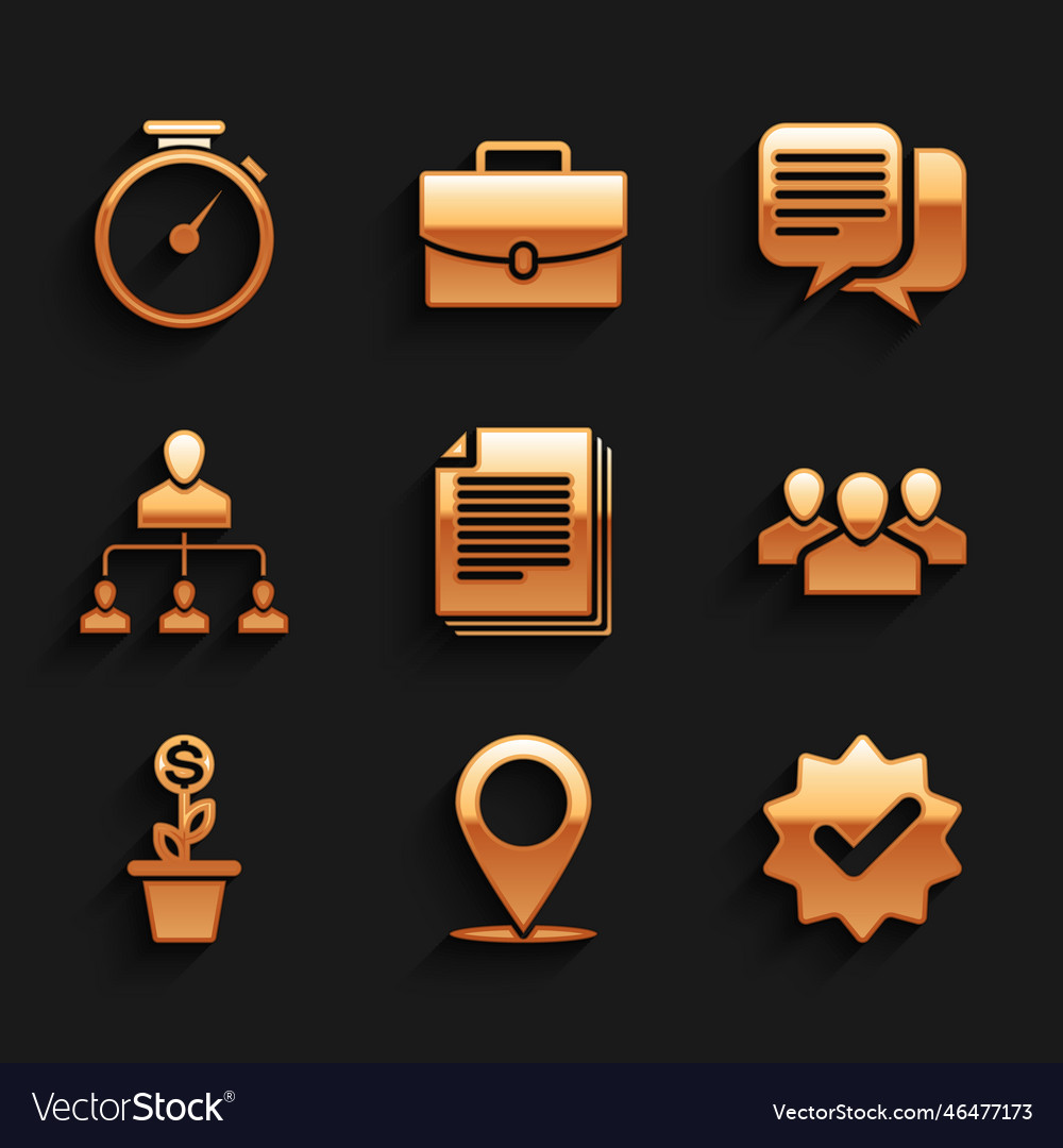Set document map pin approved and check mark