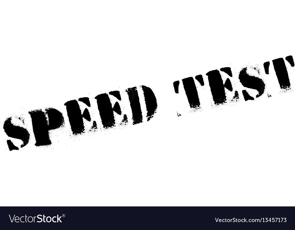 Speed test rubber stamp Royalty Free Vector Image