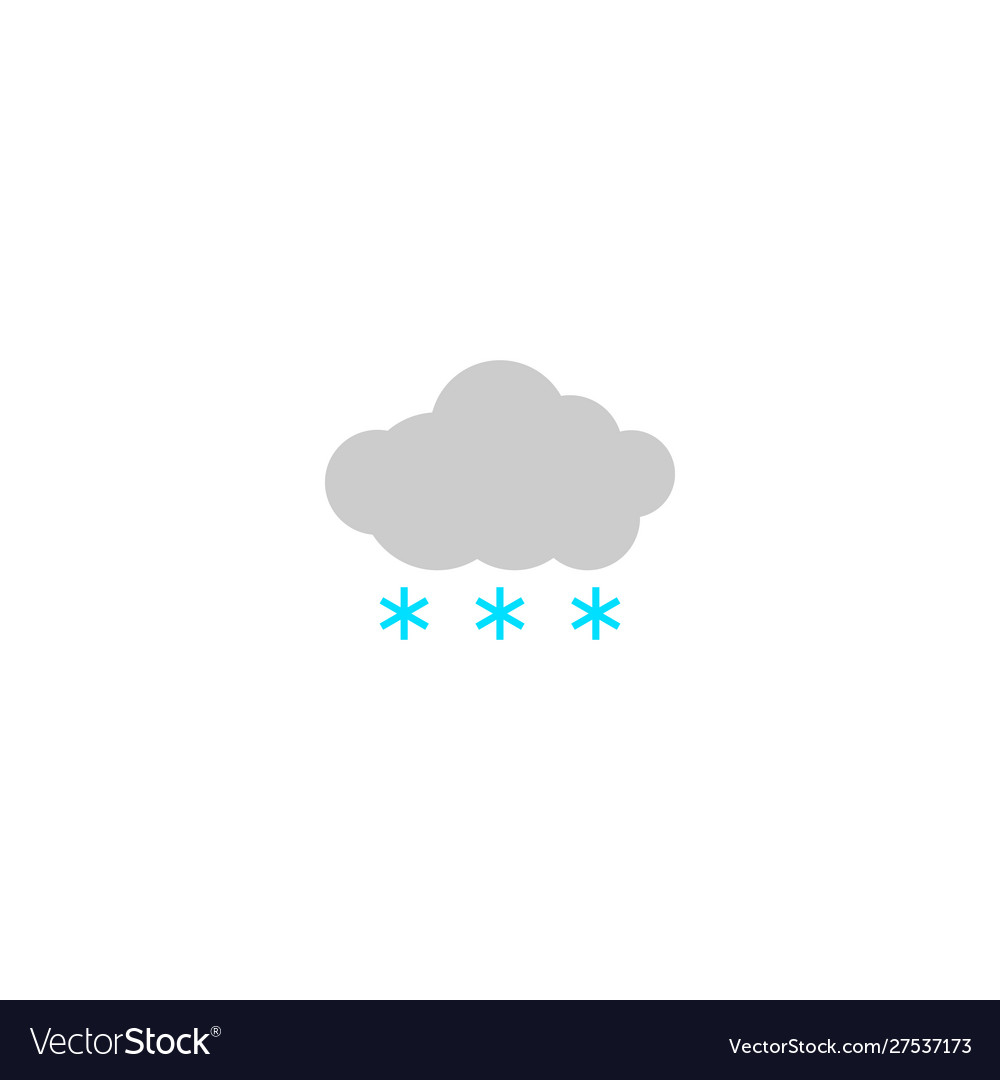 Weather icon snow at day