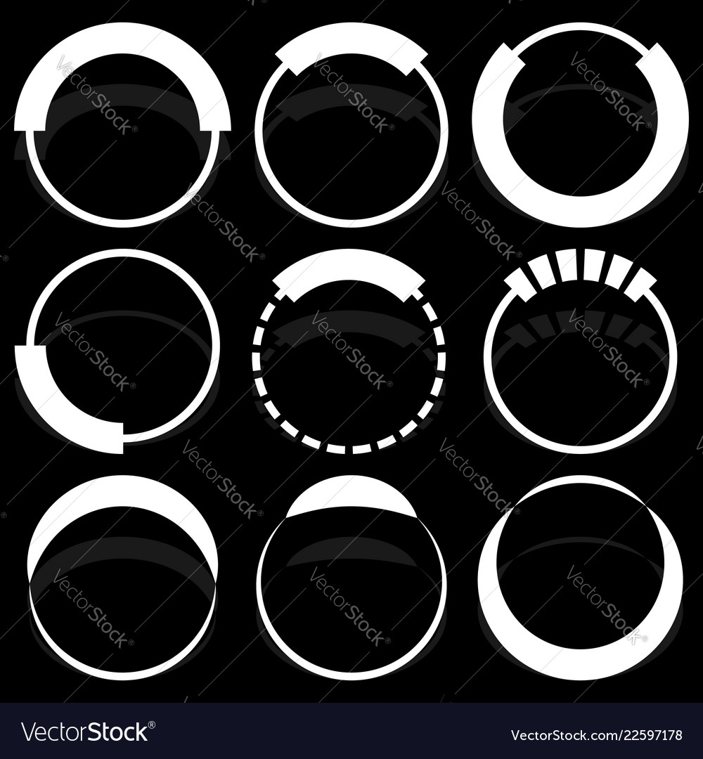 9 circular segmented circle preloader user vector image 9 circular segmented circle preloader user