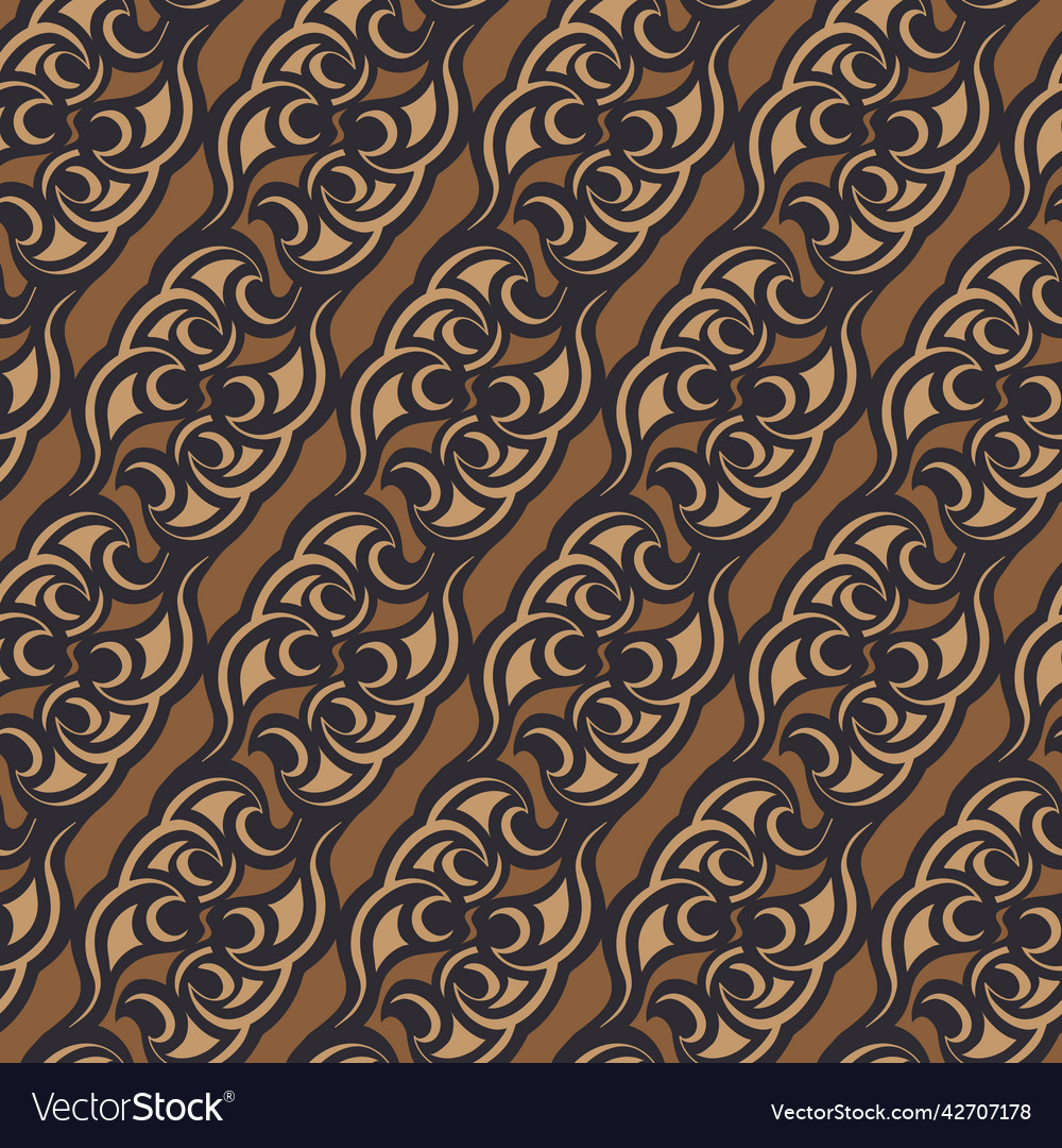 Abstract javanese batik seamless pattern