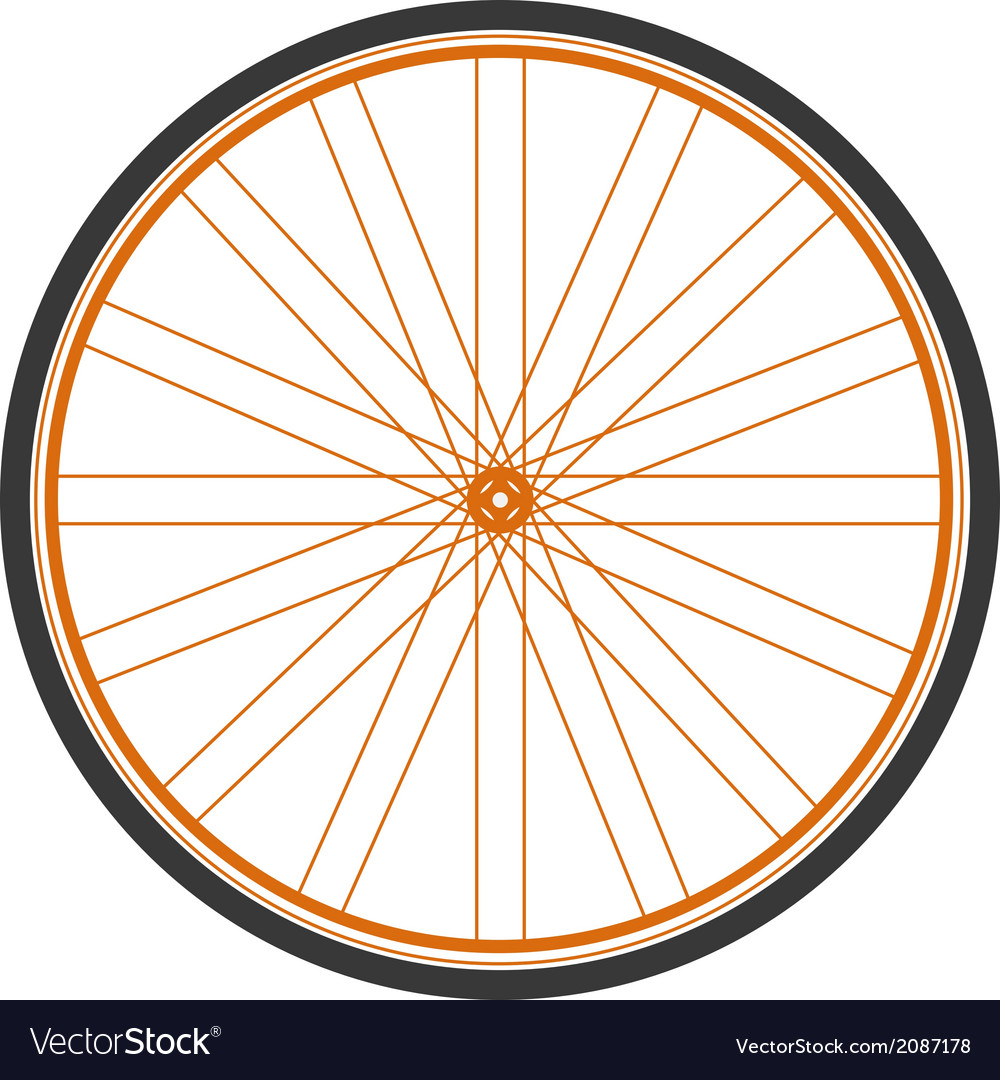 Bicycle wheel Royalty Free Vector Image VectorStock