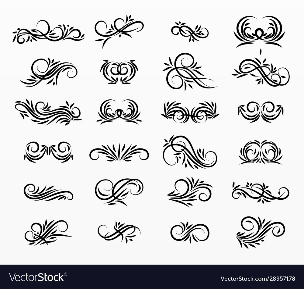 Border and frames set collection vector image Border and frames set collection