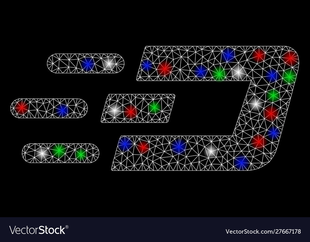 Bright mesh 2d fast send dash with light spots