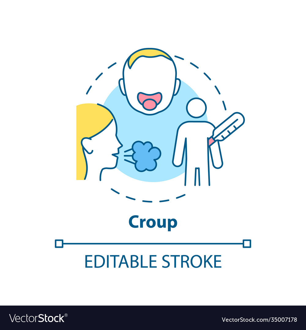 Croup concept icon Royalty Free Vector Image - VectorStock