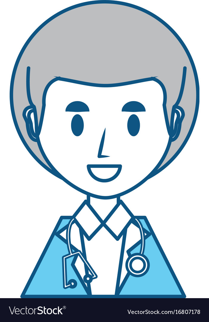 Doctor profile cartoon Royalty Free Vector Image Doctor profile cartoon Royalty Free Vector Image