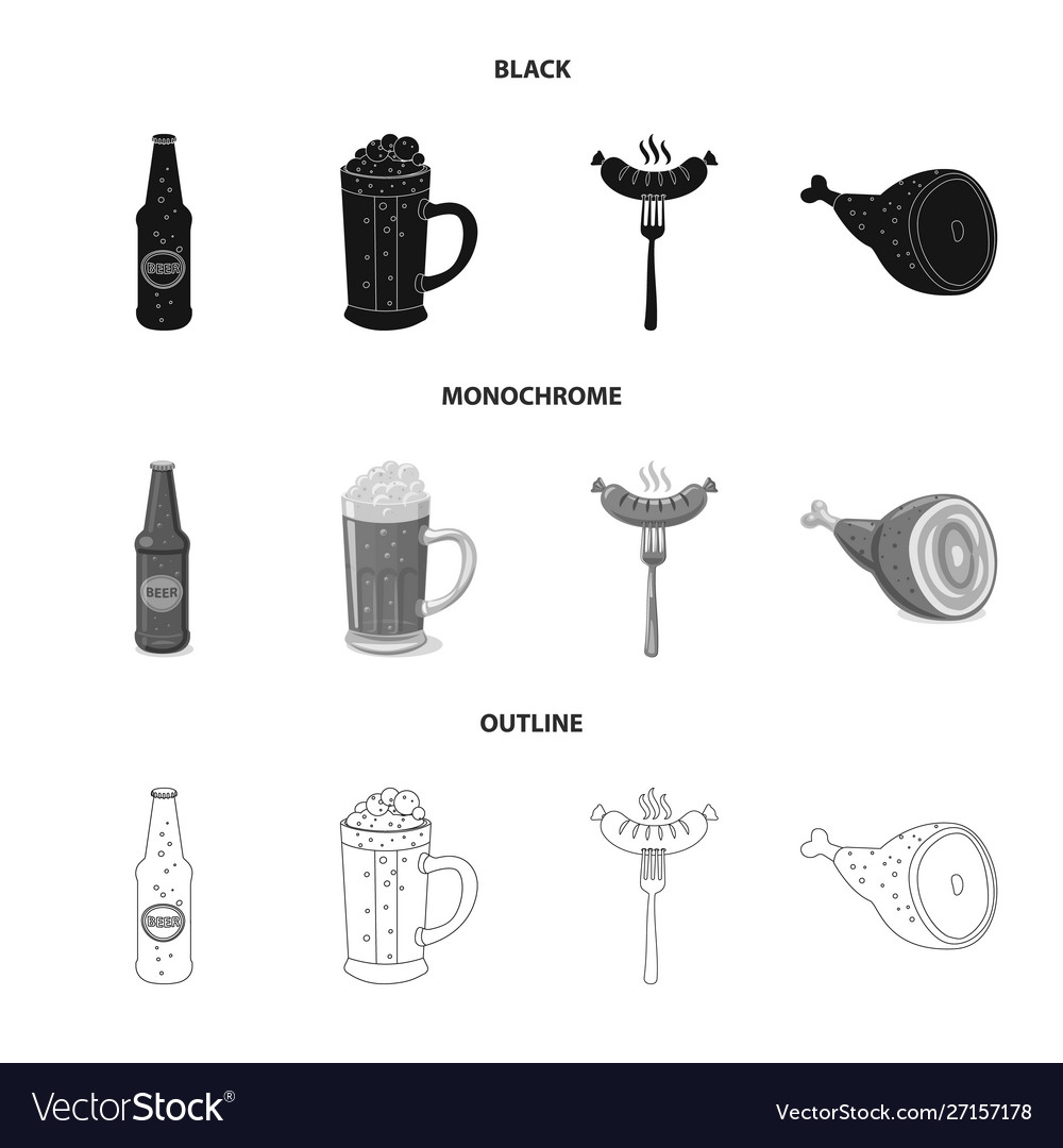 Isolated object pub and bar icon collection vector image Isolated object pub and bar icon collection