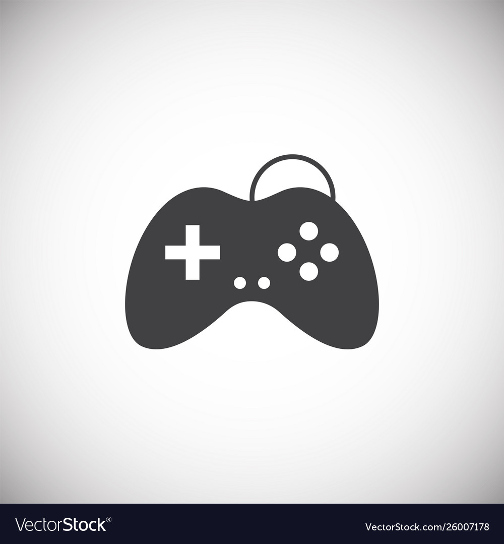 Joystick icon on background for graphic and web Vector Image Joystick icon on background for graphic and web