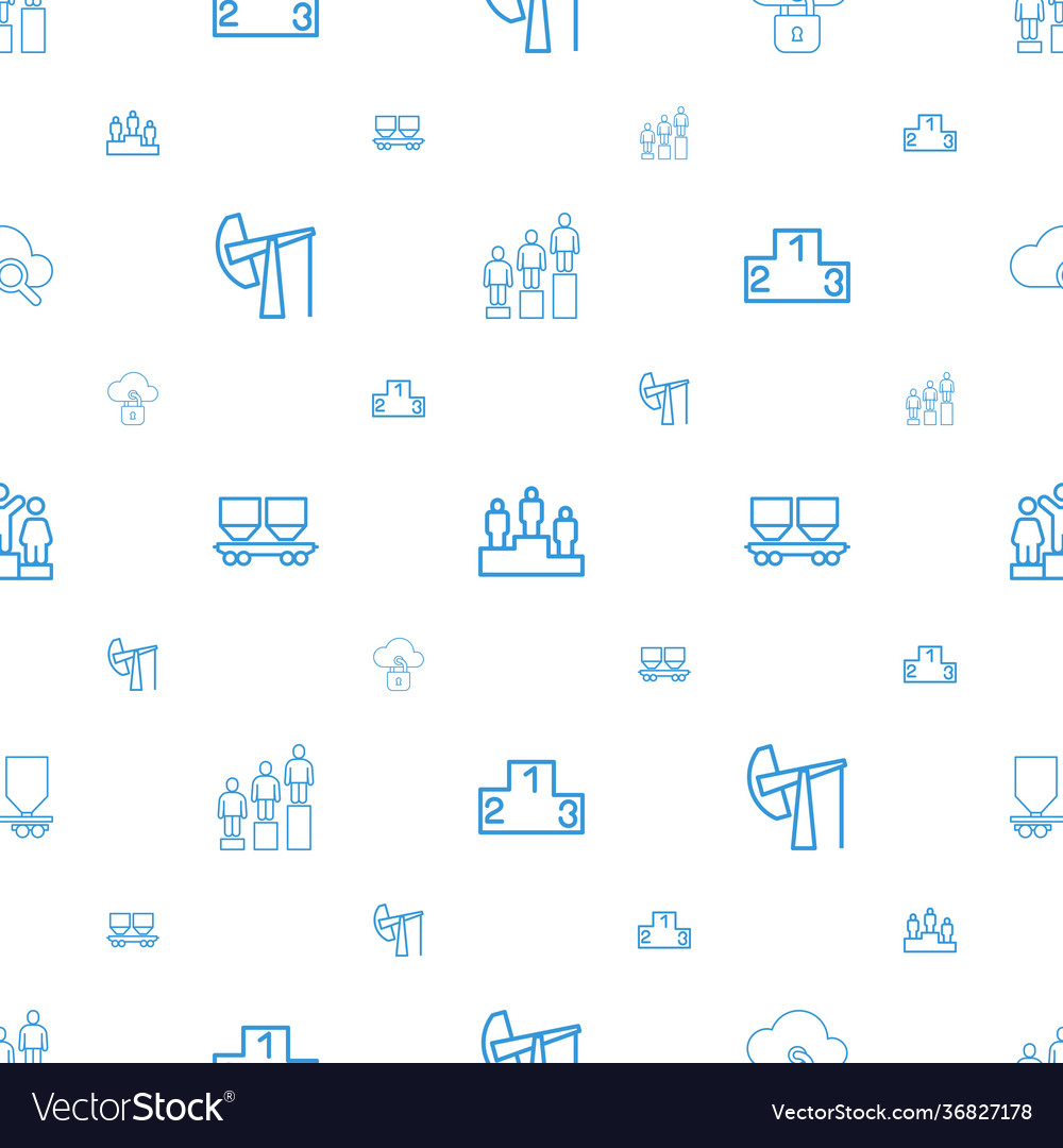Platform icons pattern seamless white background
