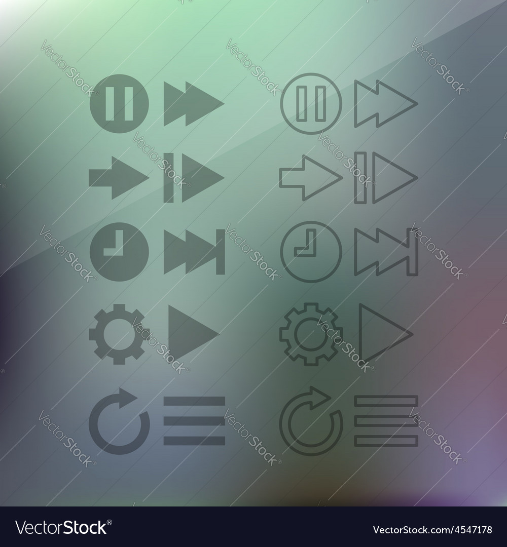 Thin line icons for web and mobile
