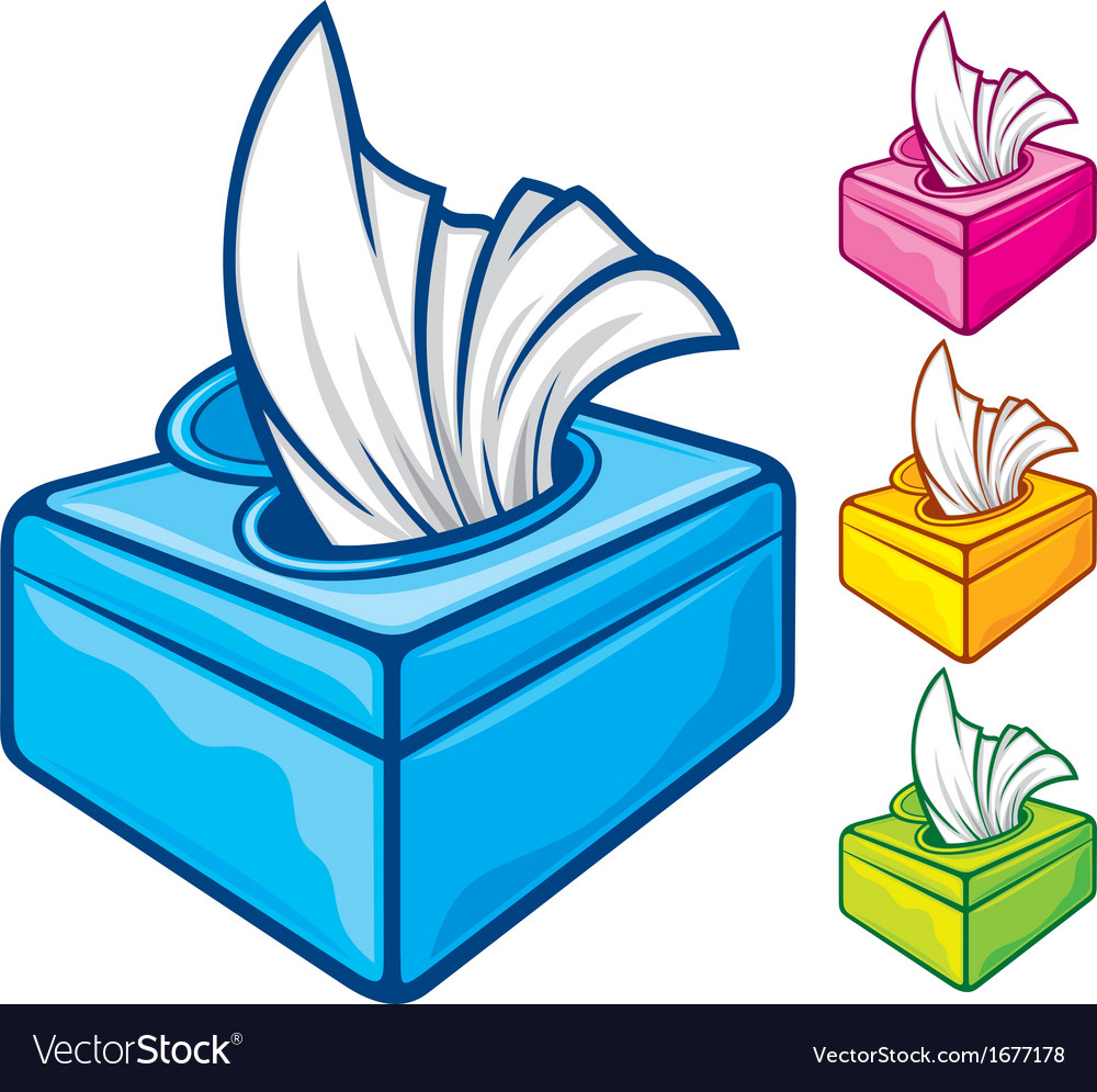 Tissue Boxes Royalty Free Vector Image - Vectorstock