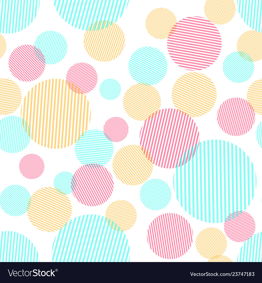 Abstract seamless pattern with colorful circles vector image Abstract seamless pattern with colorful circles