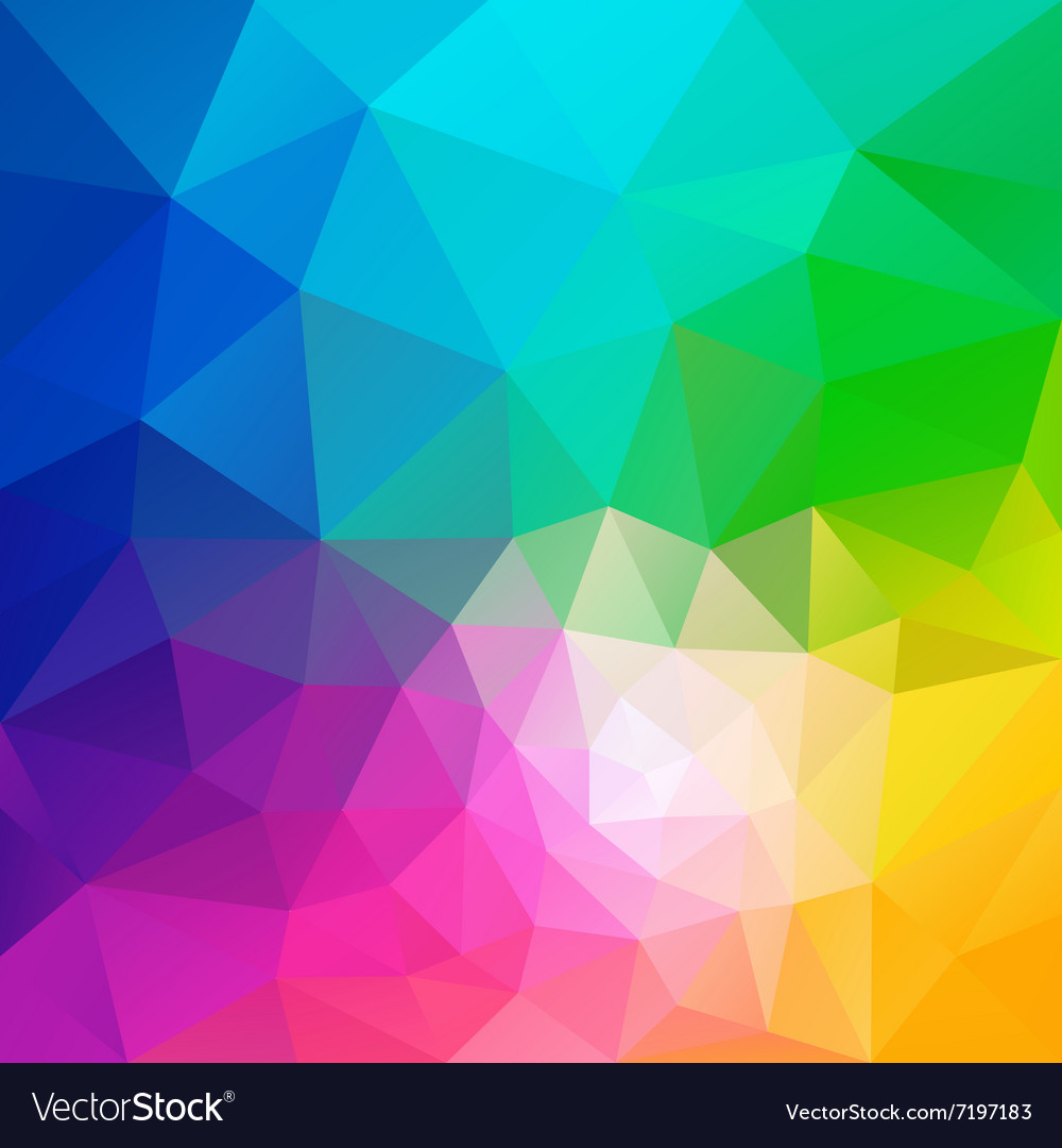 Colorful Polygon Gradient Pattern