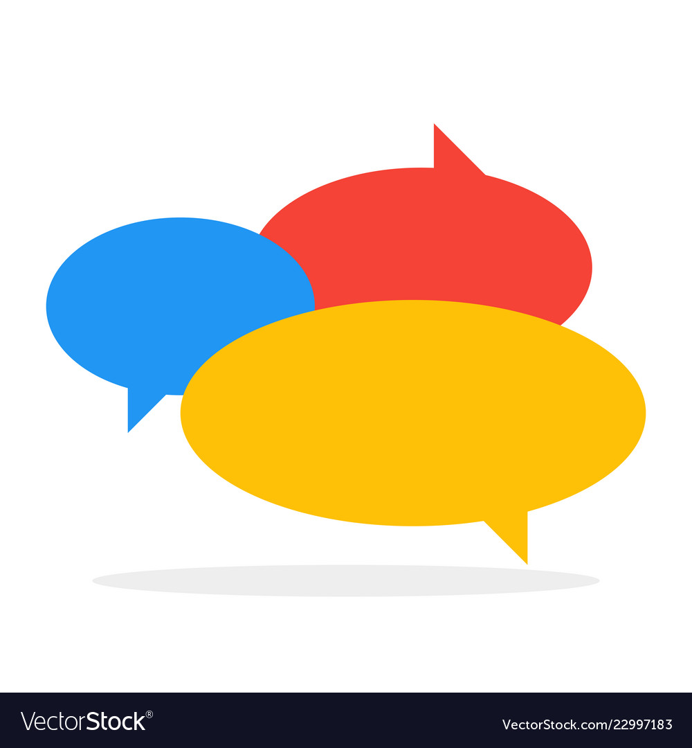 Colorful Speech Bubbles - Chat Icon