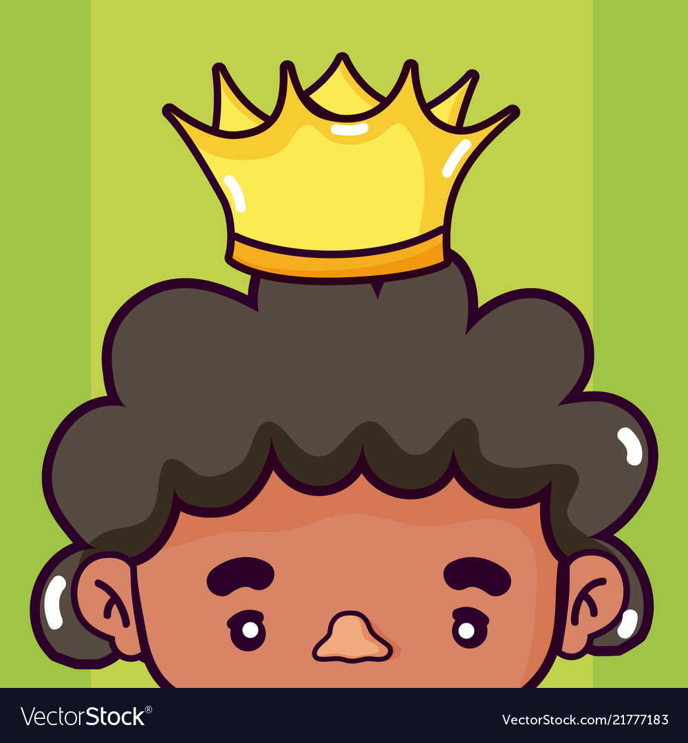 Cute king cartoon Royalty Free Vector Image - VectorStock