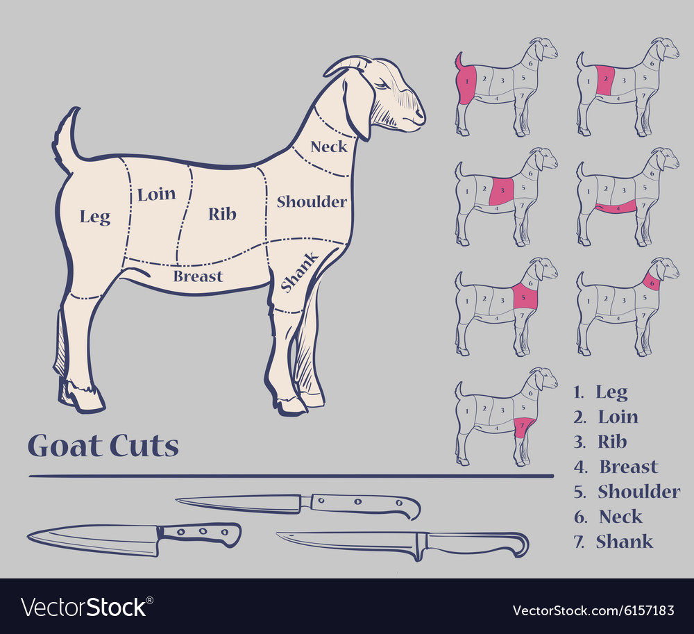 goat meat cuts