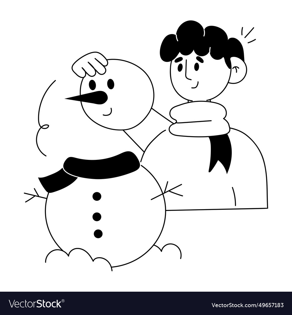 Making snowman