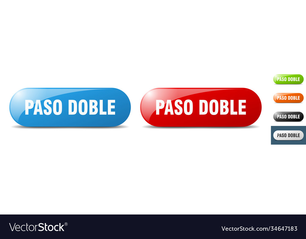 Paso doble button key sign push set