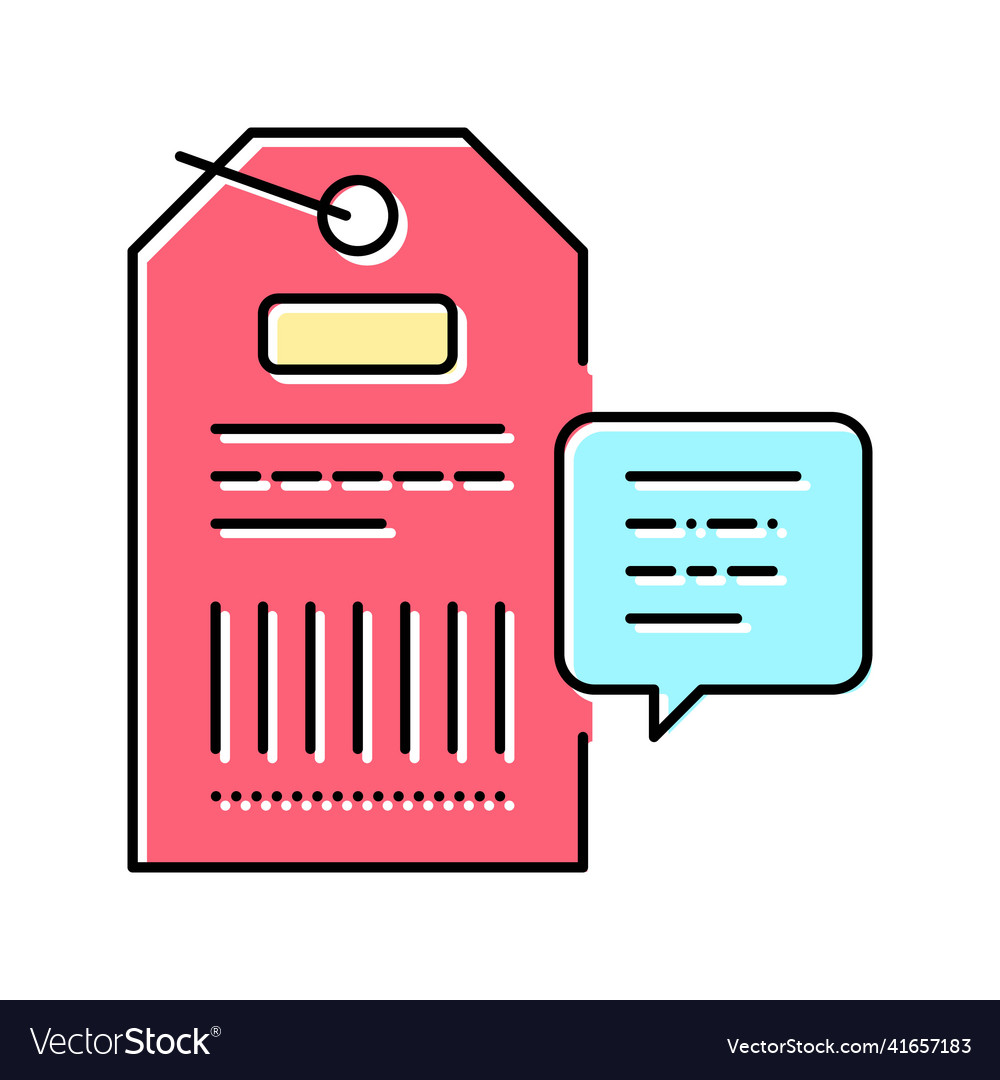 Qr code on label color icon isolated