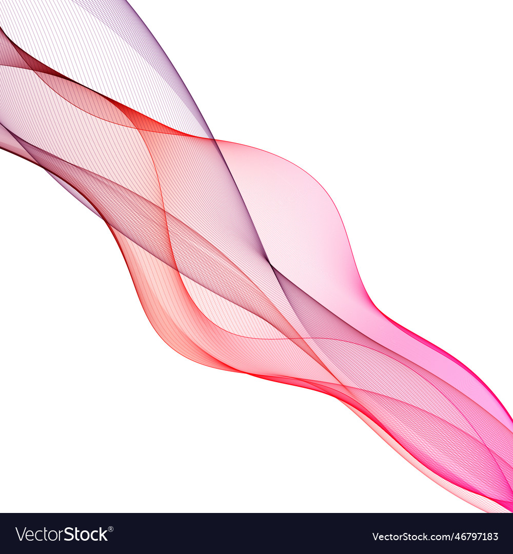 Red wave abstract lines eps 10 Royalty Free Vector Image