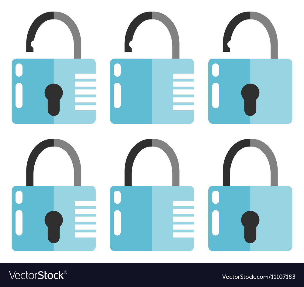 Set of opened and closed locks