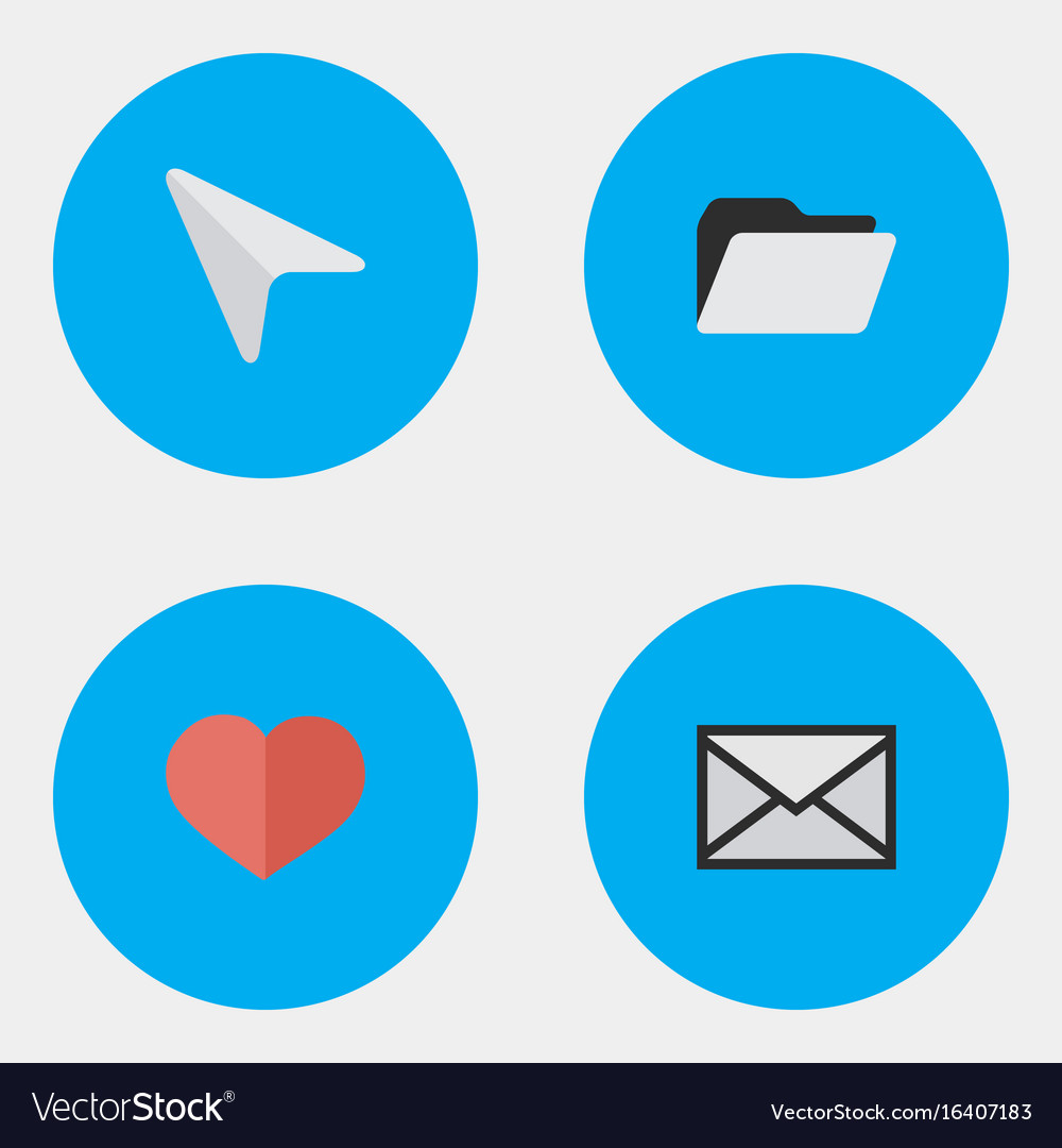 Set of simple interface icons