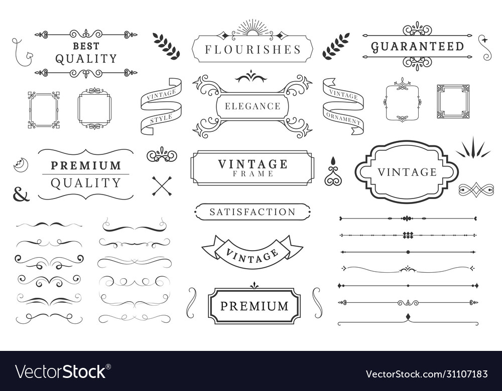 Vintage Decoration Elements
