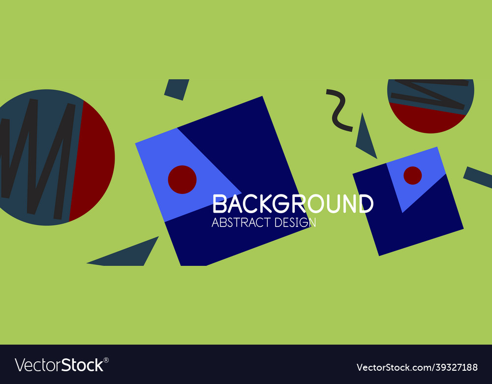 Abstract background blocks lines triangles vector image Abstract background blocks lines triangles