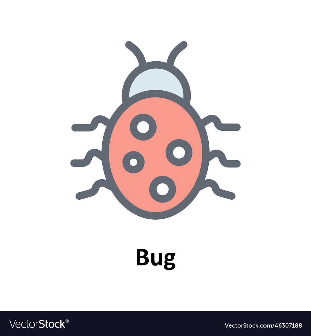 Bug solid icons simple stock