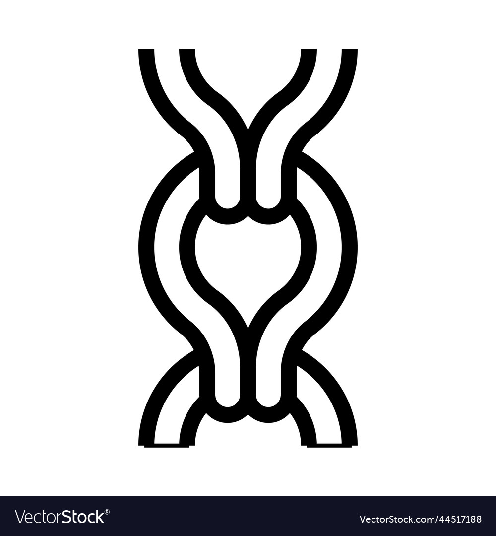 Ladder chain line icon Vector Image Ladder chain line icon