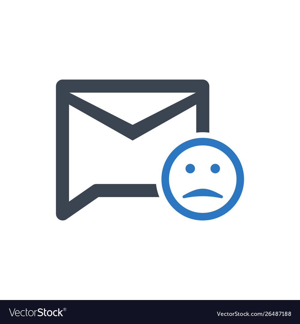 Sad message icon