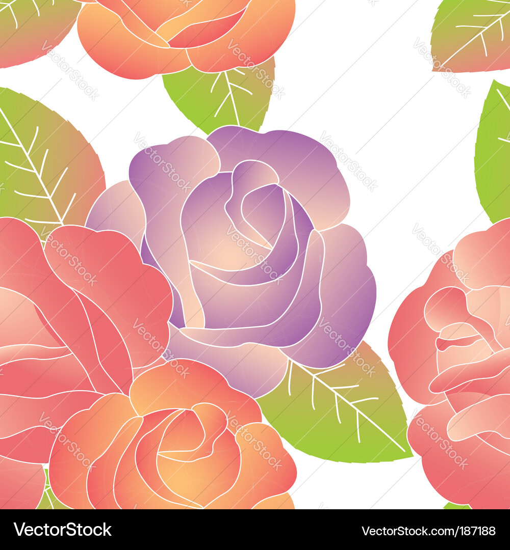 Rose Spring Design Spring summer rose pattern Royalty Free Vector Image
