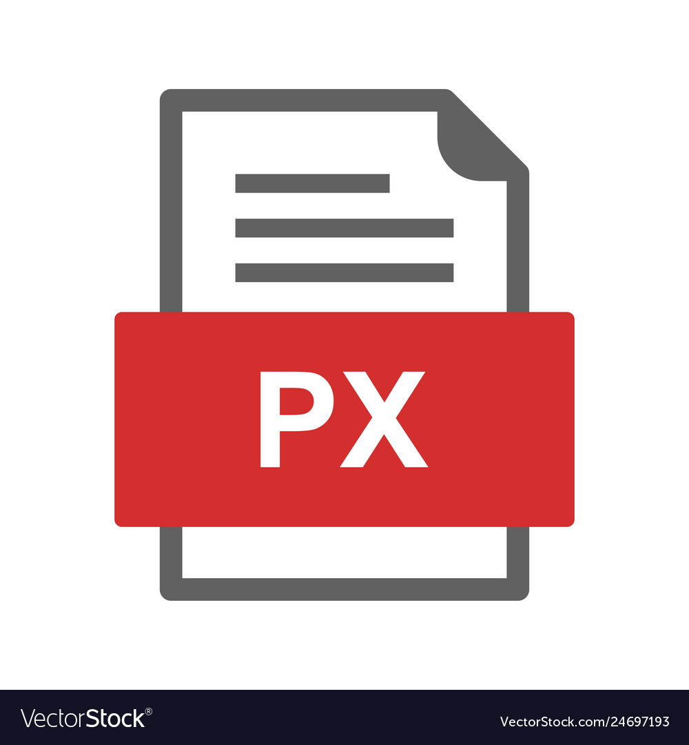 Px file document icon