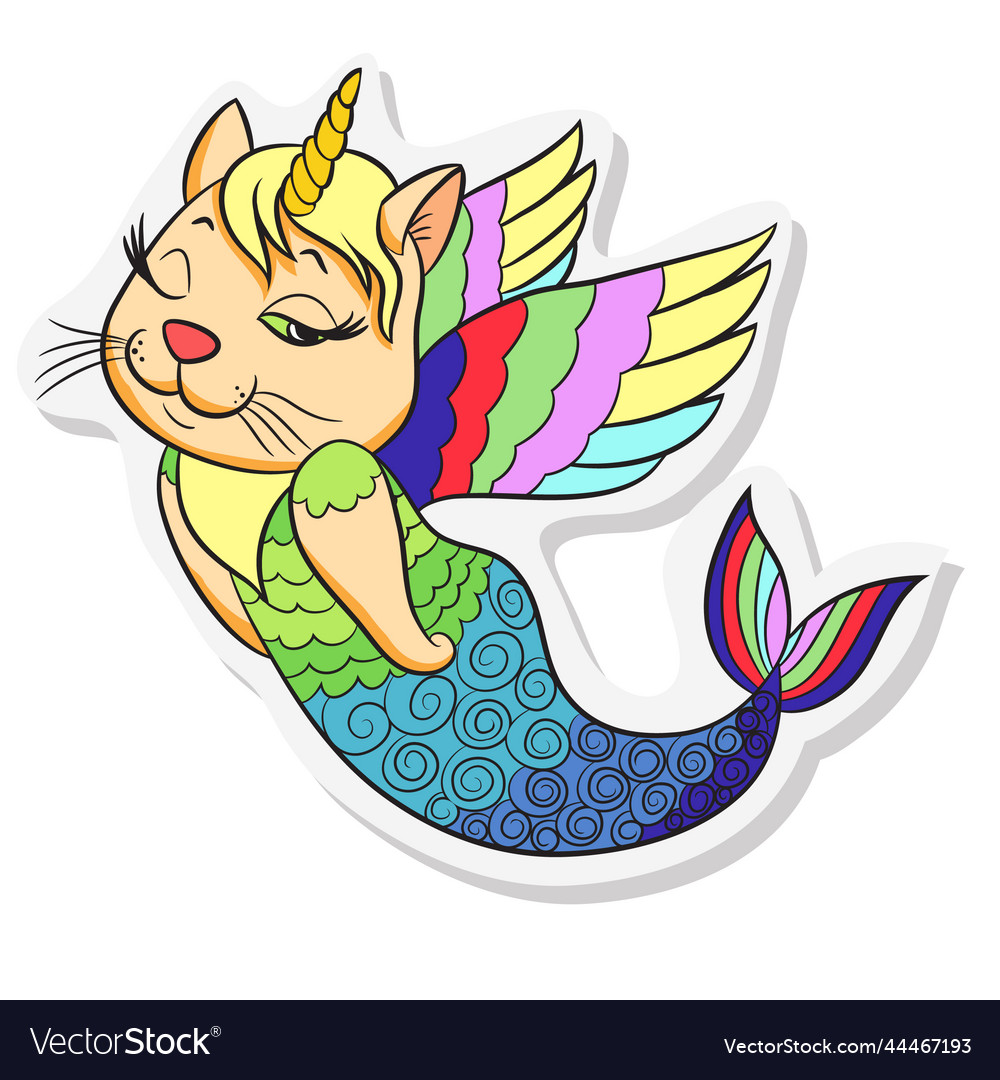 Sea cat decal