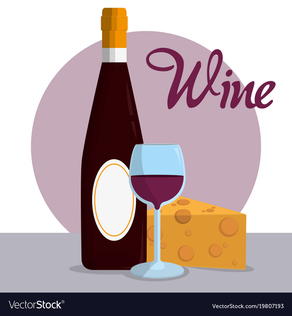 Wine drink design Royalty Free Vector Image - VectorStock