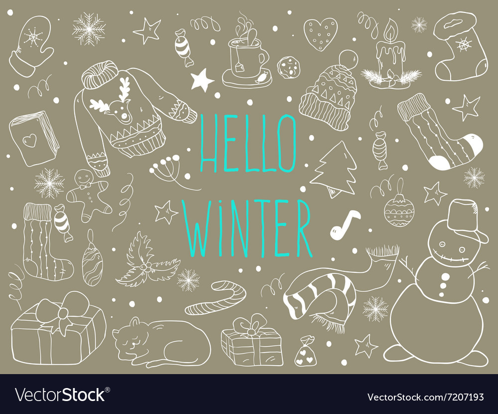 Winter doodle Kollektion