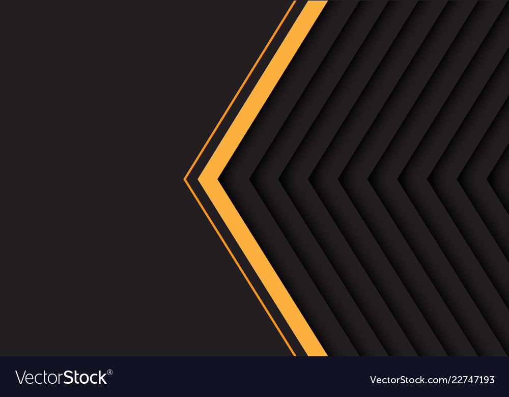 Yellow grey arrow pattern with black blank space